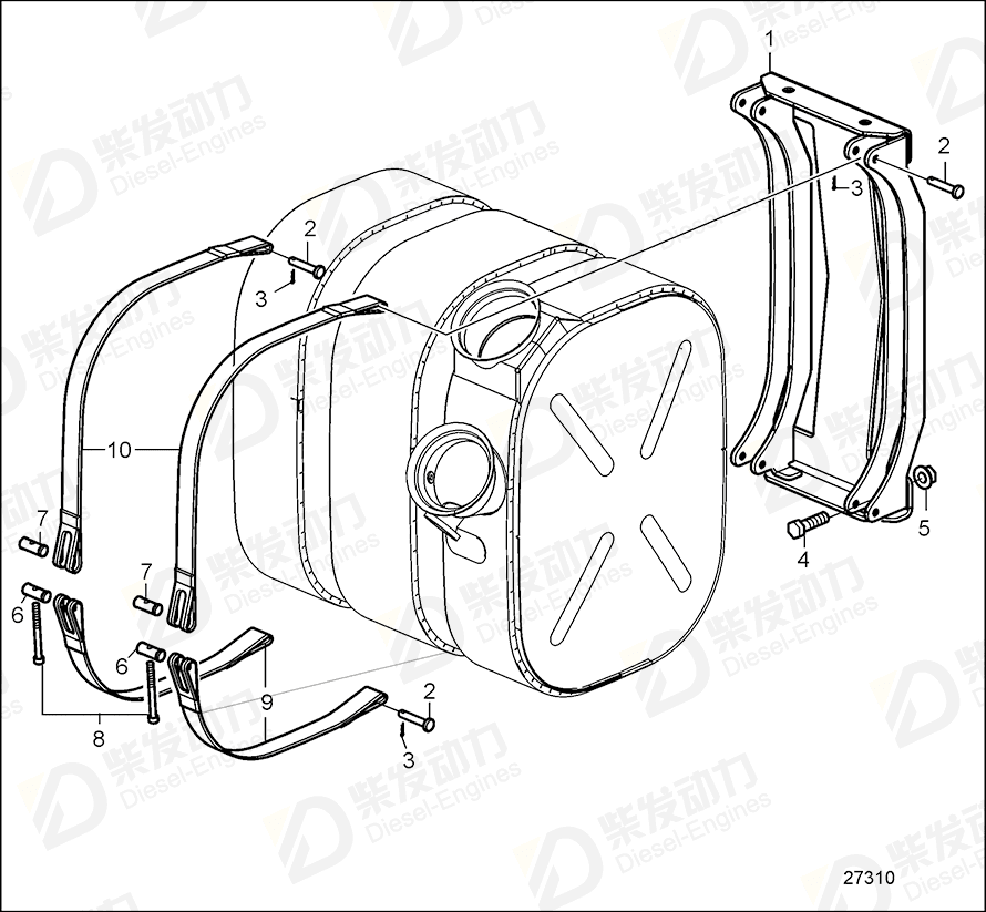 VOLVO Flange screw 994448 Drawing